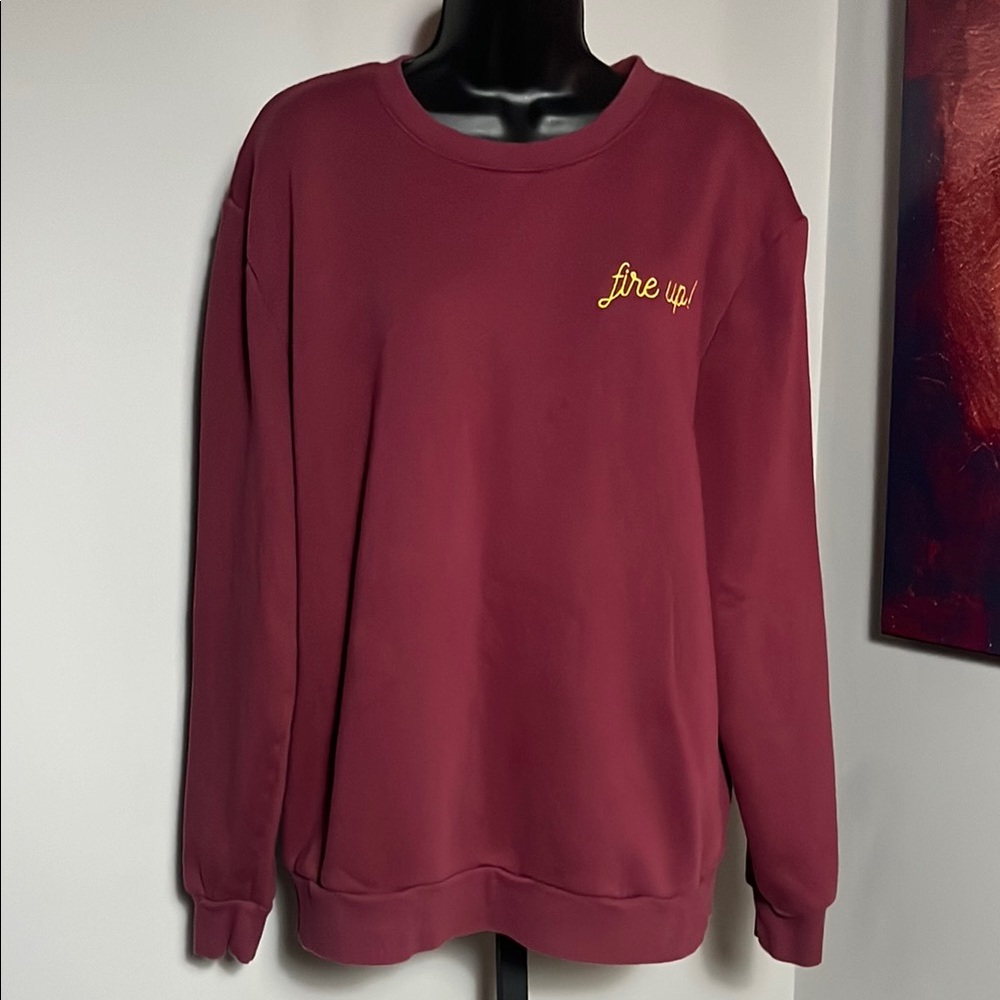 Central Michigan University CMU Large Fire Up Crewneck Sweatshirt